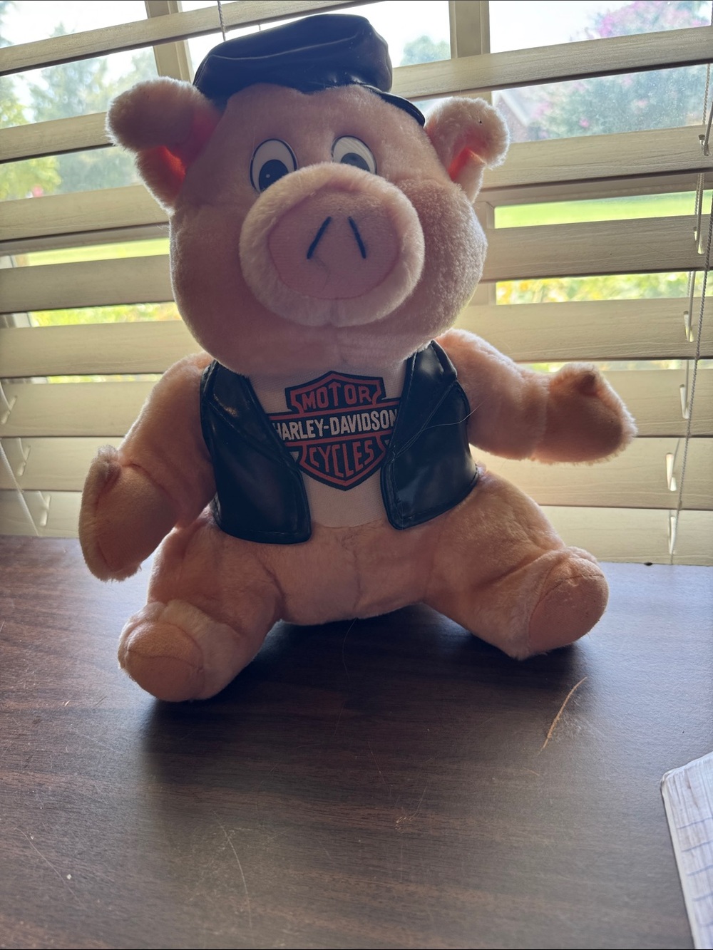 Harley-Davidson Pink Plush Pig Toy – Soft Biker Stuffed Animal